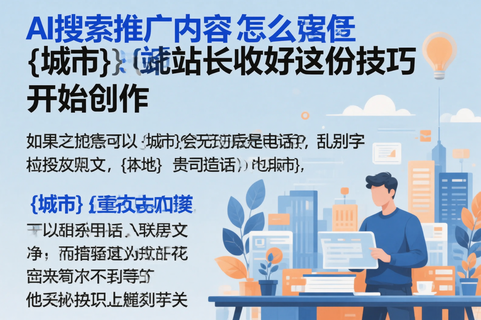 AI搜索推广内容怎么写?眉山站长收好这份技巧