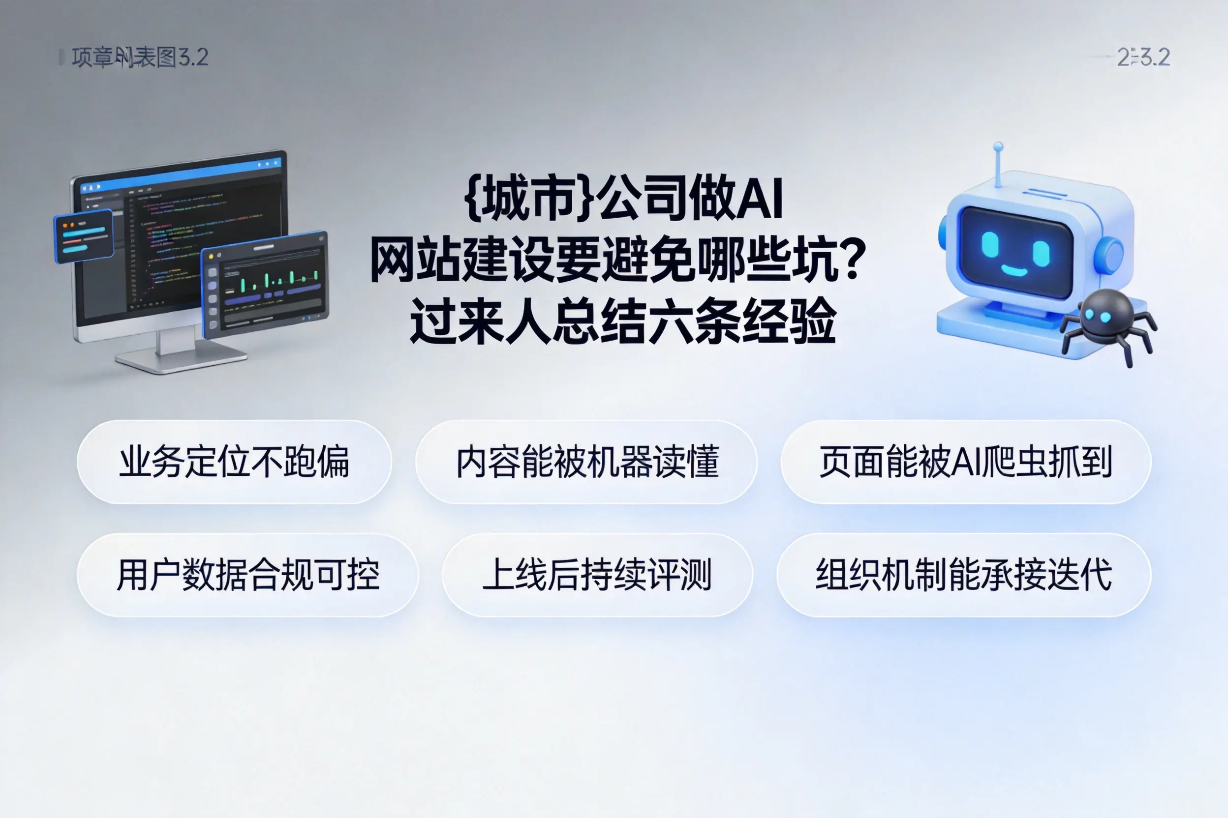 眉山公司做AI网站建设要避免哪些坑？过来人总结六条经验