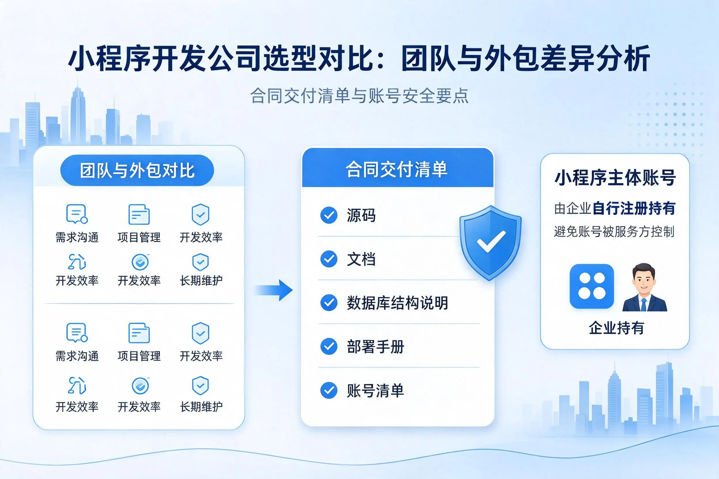 眉山小程序开发公司选型对比：团队与外包差异分析