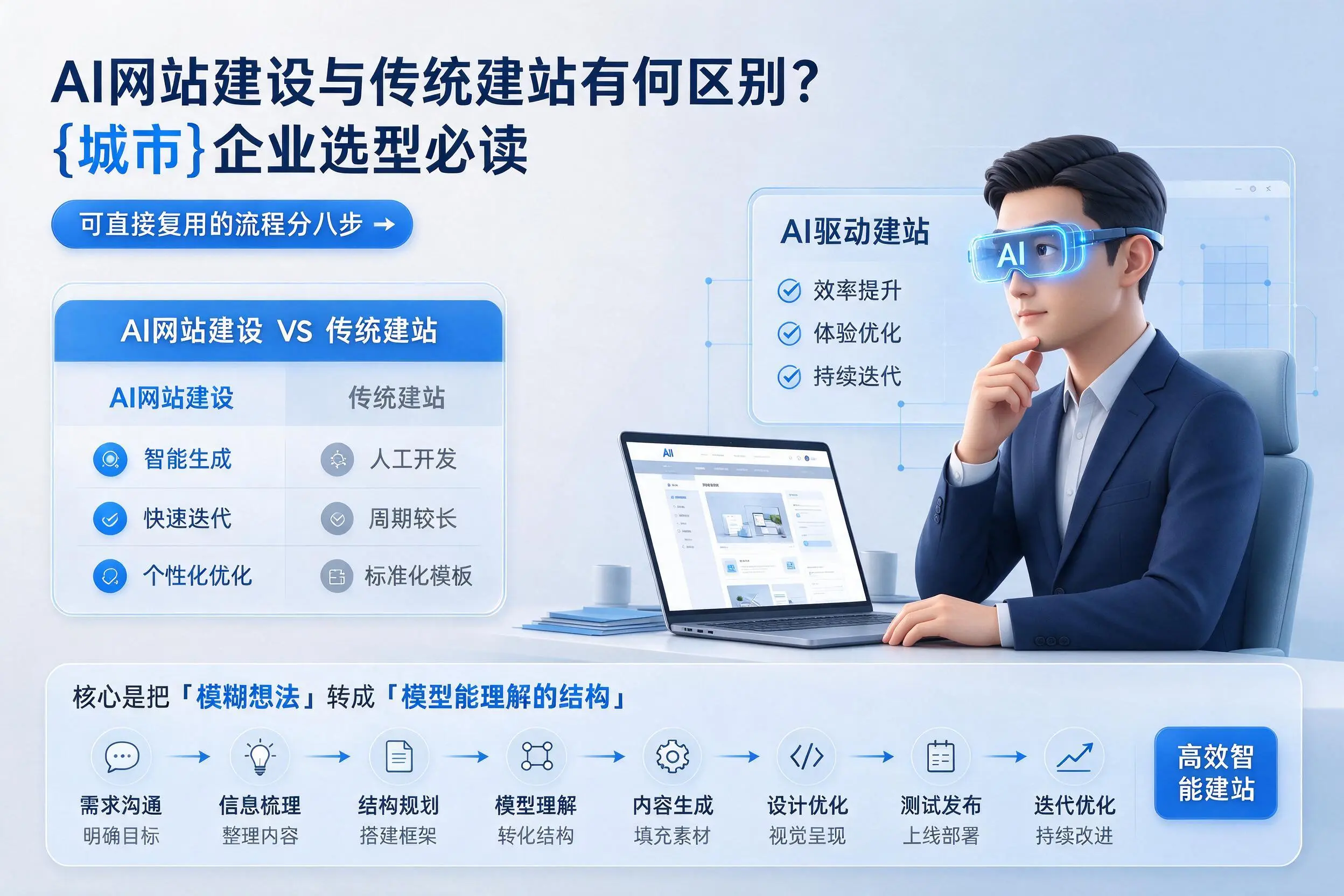 AI网站建设与传统建站有何区别?眉山企业选型必读