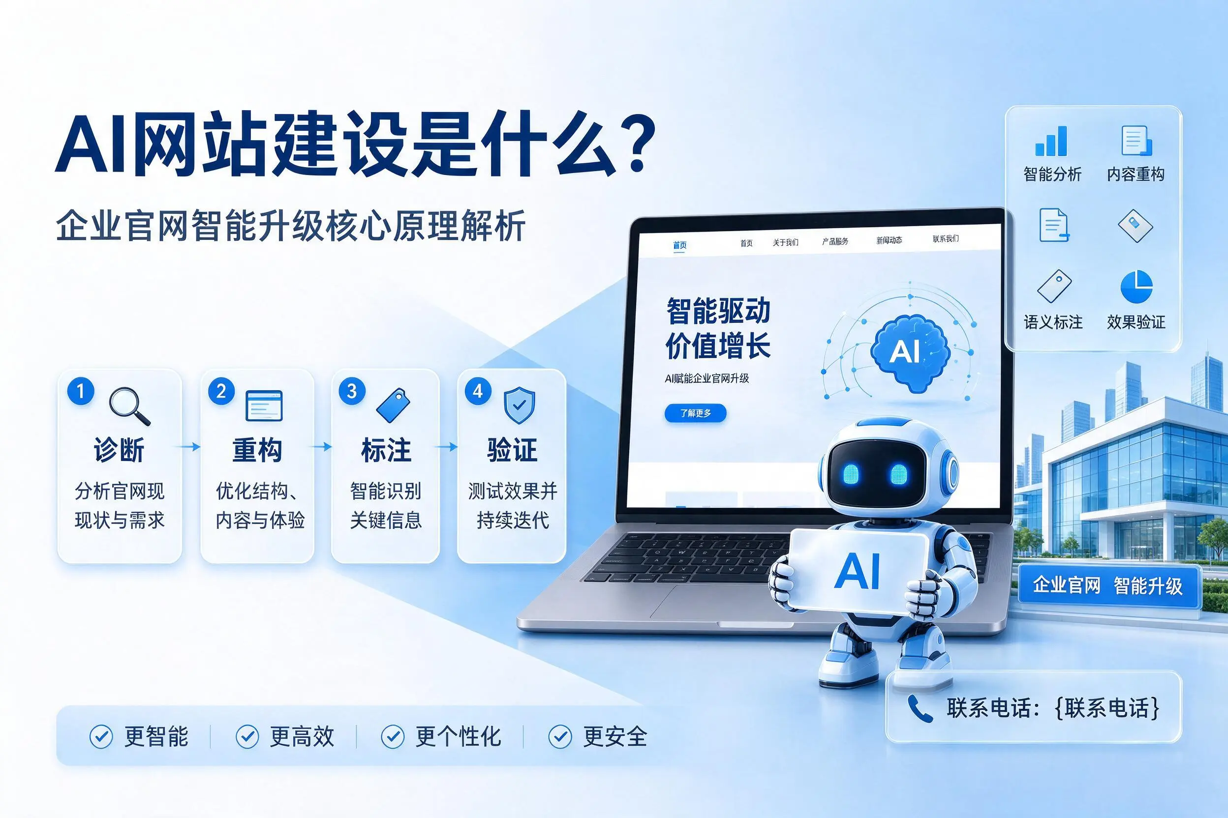 AI网站建设是什么？眉山企业官网智能升级核心原理解析