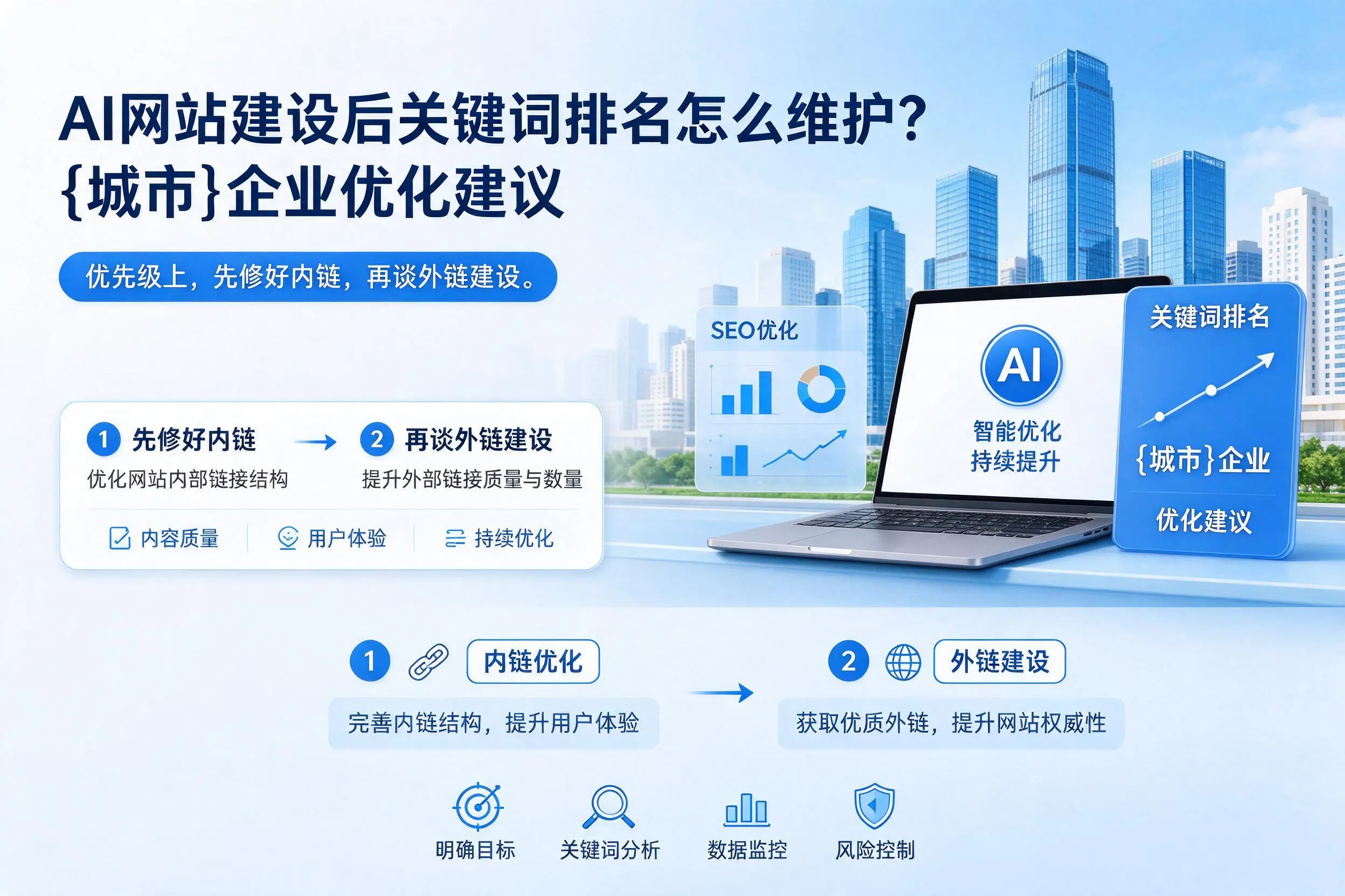 AI网站建设后关键词排名怎么维护？眉山企业优化建议