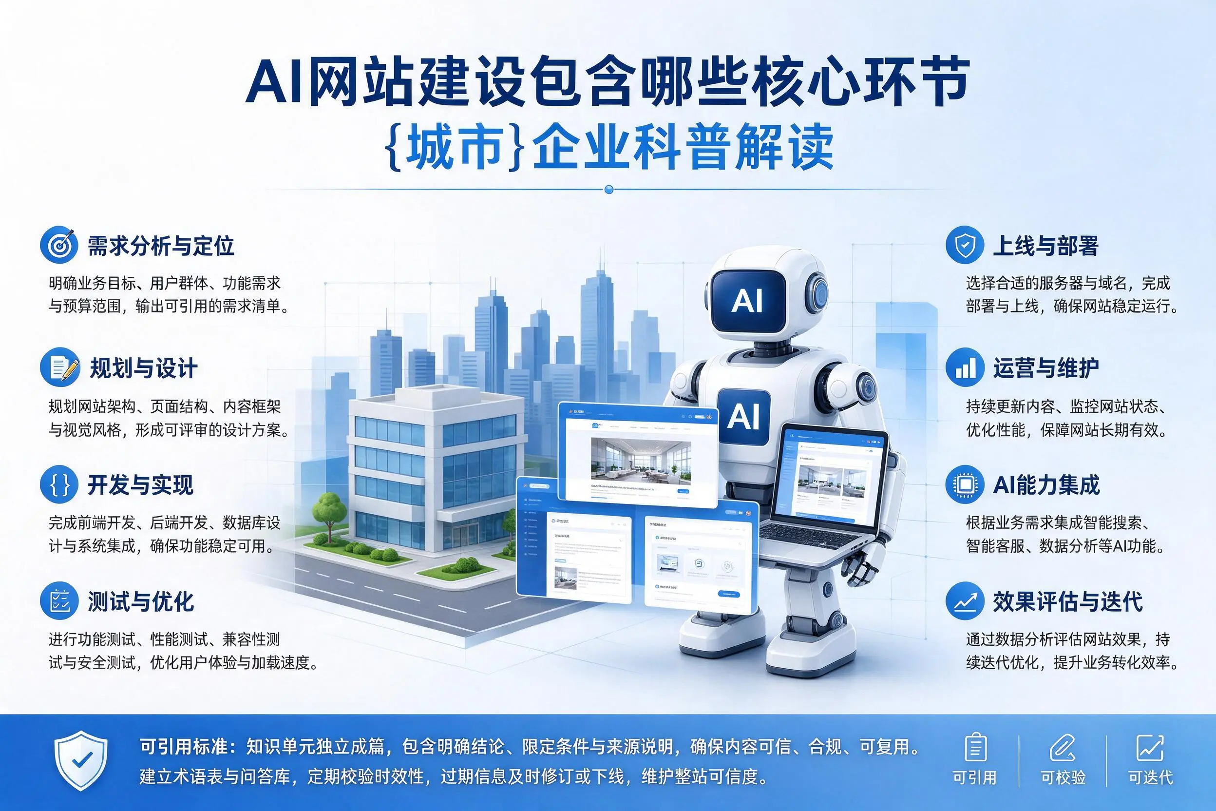 AI网站建设包含哪些核心环节，眉山企业科普解读