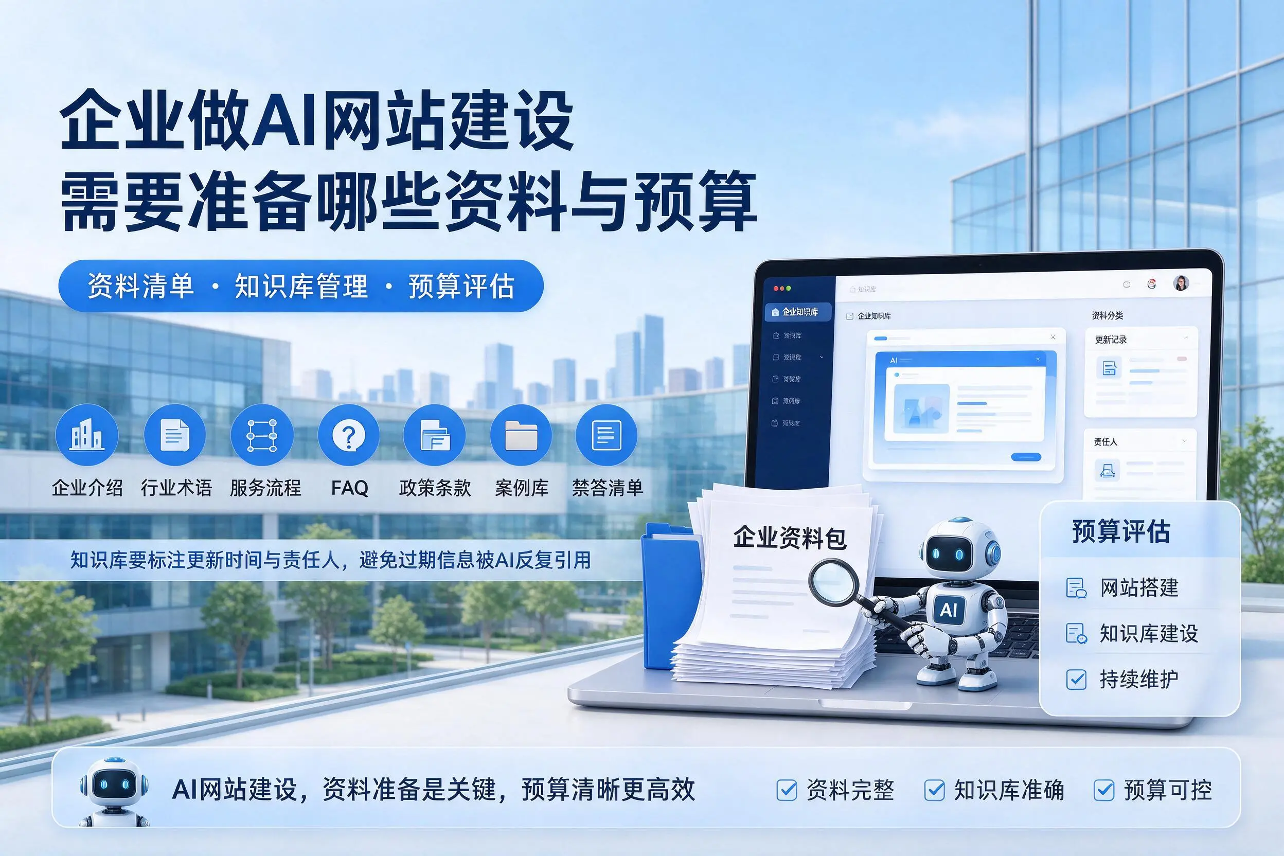 眉山企业做AI网站建设需要准备哪些资料与预算